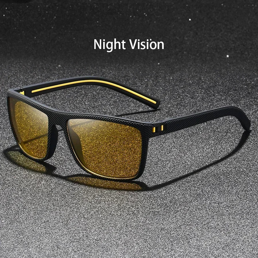 Fashion Vintage Square Sunglasses Men Women Driving Fishing Luxury Brand Designer Sun Glasses Retro Eyewear UV400 Eyewear Amagi