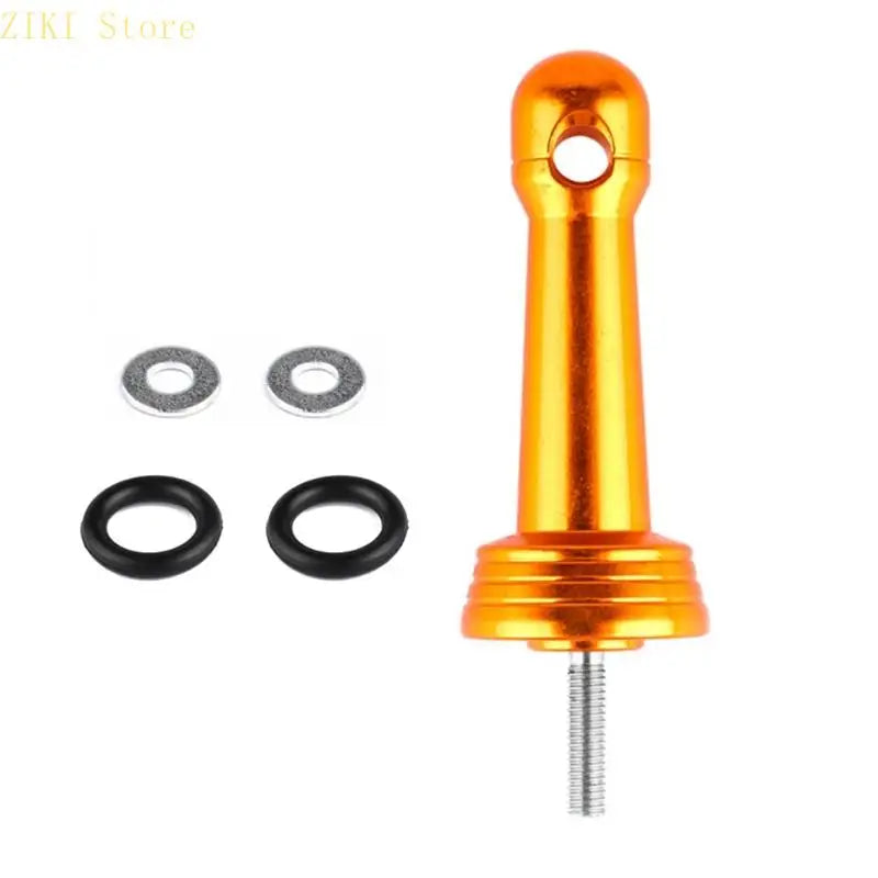 Fishing Wheel Balance Rod Universal Aluminum Fishing Reel Balancers Insertion in/Screw in Stand with Gasket Rubber Rings
