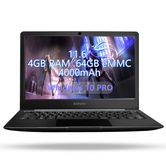 11.6inch Laptop N4000Cpu 64Gb Ddr4+64Gb Emmc Supports Ssd Expansion of 512Gb, Supports Bluetooth, Wifi, Tf Memory Card, HDMI