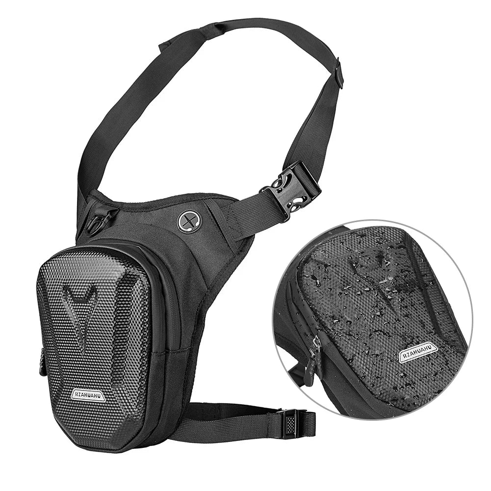 Motorcycle Leg Side Bag Multi-use EVA Hard Shell Outdoor Casual Waist Bags Motorbike Mobile Phone Purse Crossbody Pouch
