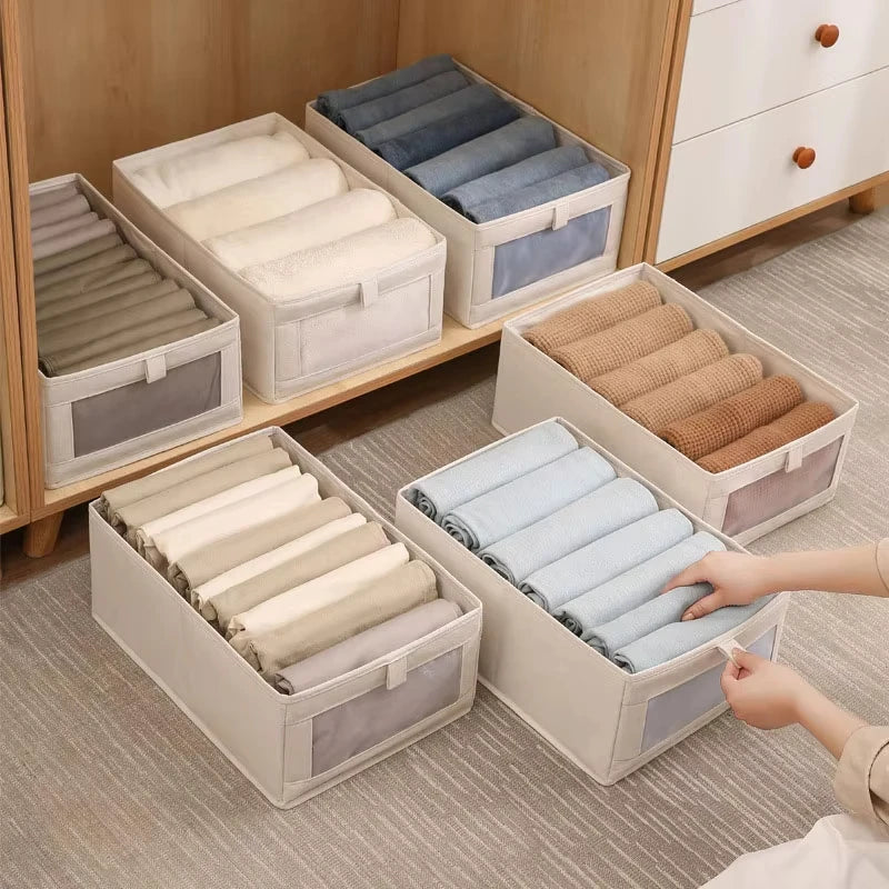 Clothes Storage Box For Household Visible Wardrobe Storage Organizers Wardrobe Drawer Style Underwear Storage Tool