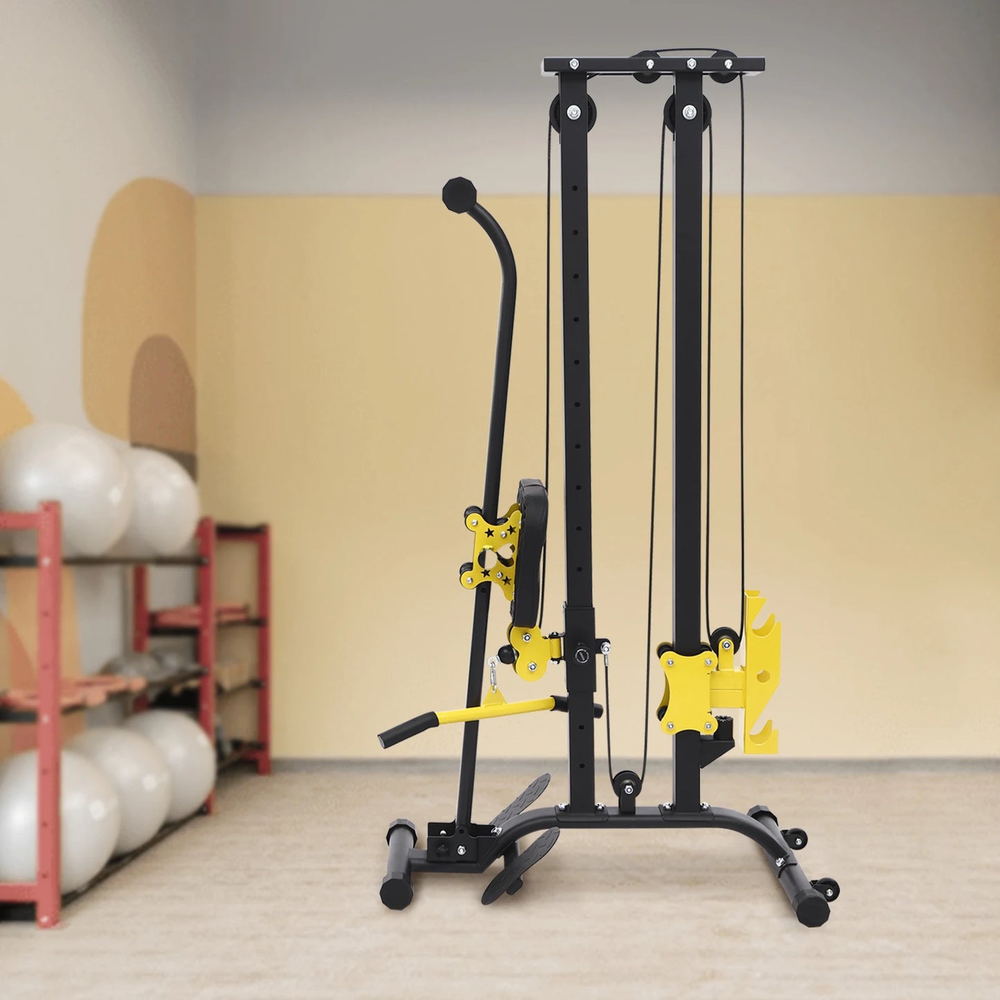 Multifunctional Fitness Rack High Safety Heavy Duty Adjustable Height Home Gym Strength Training Fitness Equipment