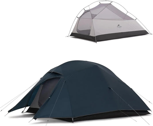 Cloud-Up 3 Person Tent Lightweight Backpacking Tent with Footprint - 3 Season Free Standing Dome Camping