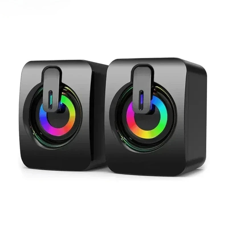 35mm AUX Computer Speaker Stereo Sound With Microphone For PC Macbook Desktop Notebook Home Office Loudspeaker Audio System