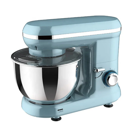 5.5L 3 In 1 Profesional 1400W 6-Speed Commercial Dough Mixer Electric Stand Food Mixers Kitchen