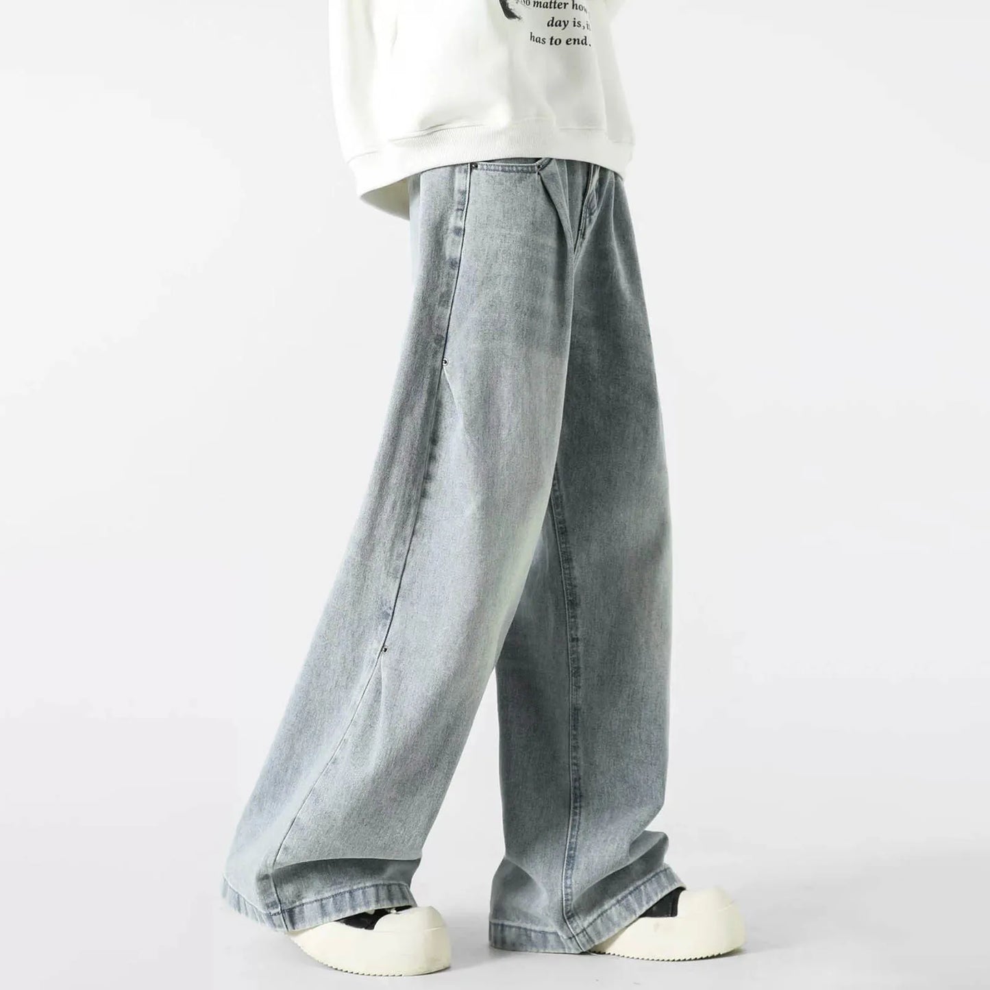 2025 Men's Y2K Jeans Vintage Baggy Jean Pants Grunge Aesthetic Skater Pants Streetwear Relaxed Fit Jeans Trousers