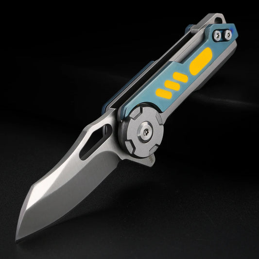 XUANFENG 3-layer outdoor folding knife, sharp fruit knife, VG10 steel camping and hunting multifunctional knife