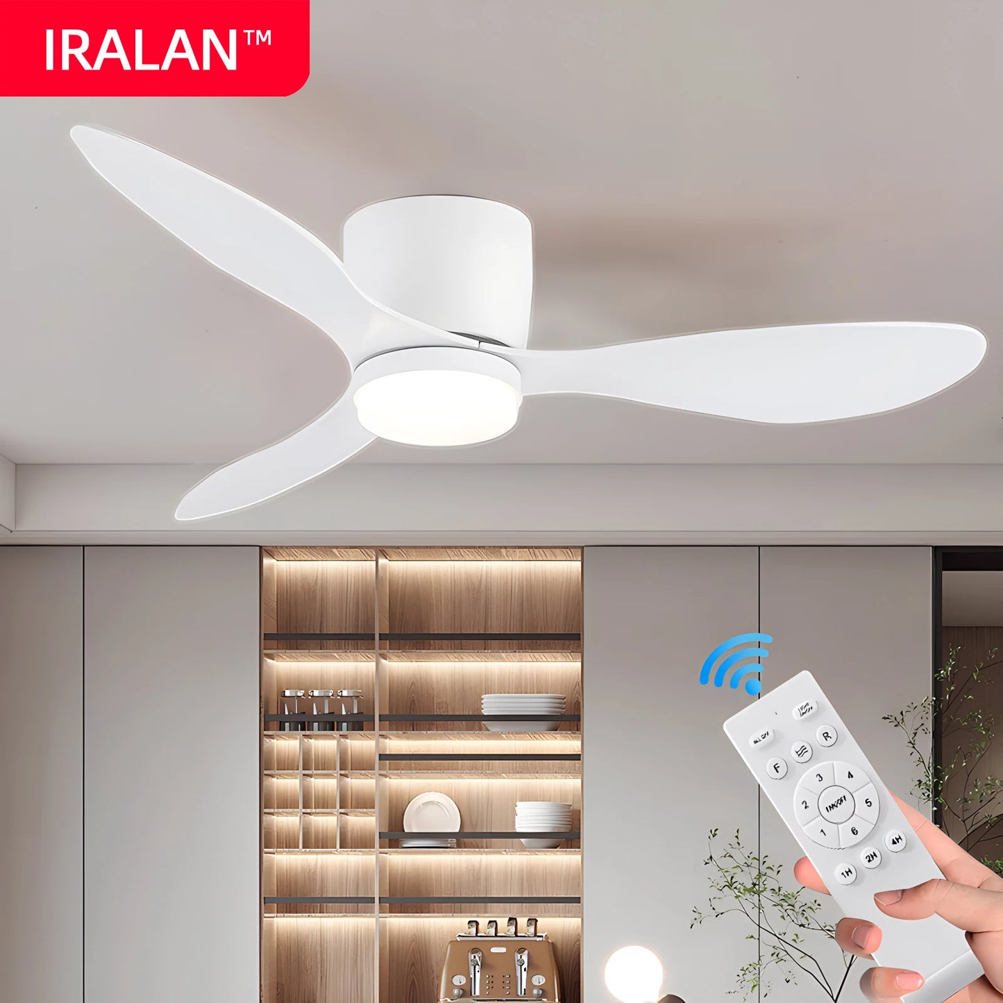 IRALAN Modern Ceiling Fan sealing fan apartment bedroom living room interior air circulation ceiling circulator Circulite