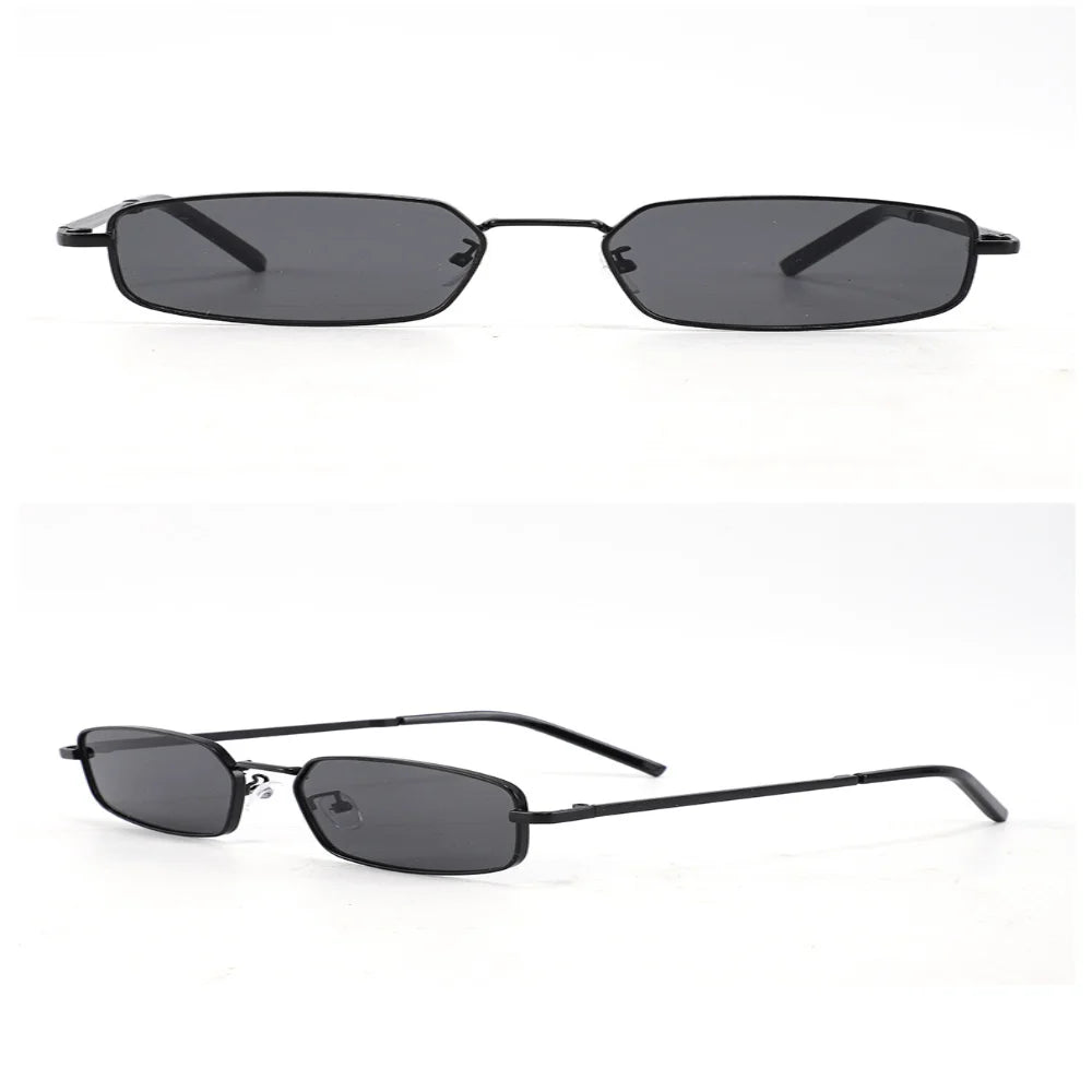 Classic Narrow Men's Sunglasses Fashion Luxury Women Small Rectangle Sun Glasses Vintage Driving Goggles Eyewear UV400 Shades