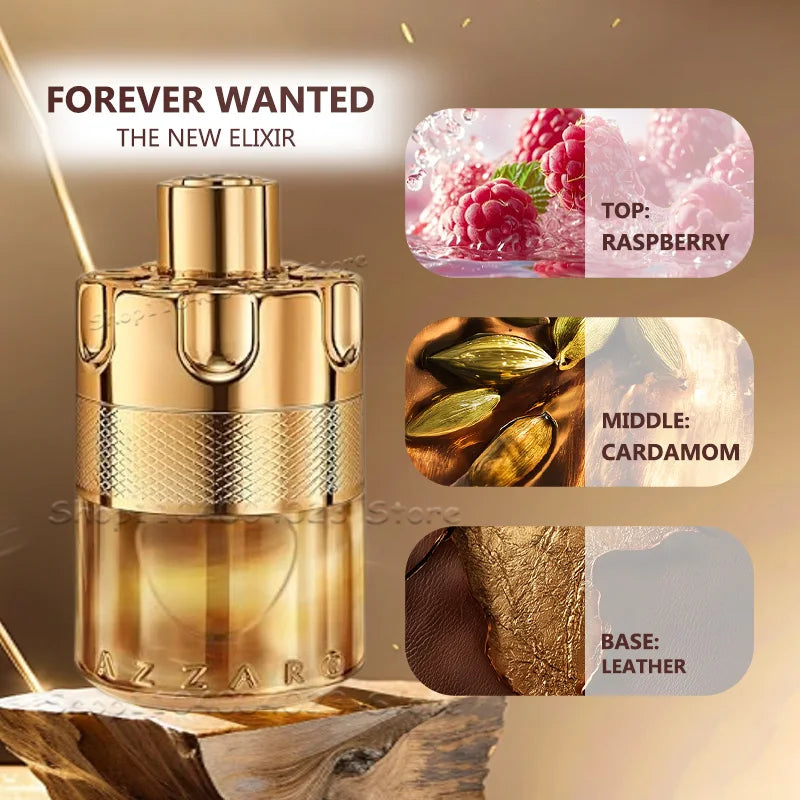 100ML Azzaro Luxury Perfumes For Men The Most Wanted Parfum Intense Mens Cologne French Mens Pheromones Perfume Attract Women