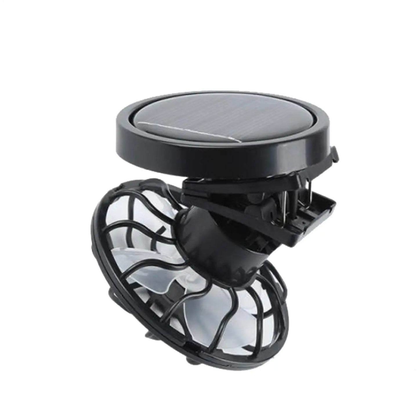 Clip on Cap Fan Solar Powered Fan Cooling Fan Hands Free Personal Fan Portable Fan for Outdoor Camping Sports Travel Hiking