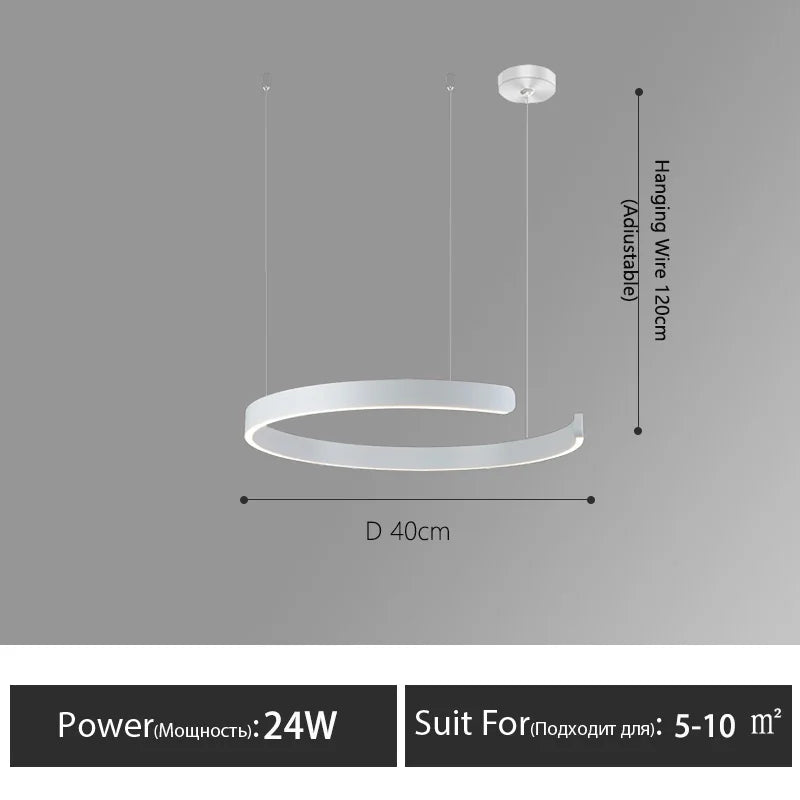 Minimalist restaurant lamp modern minimalist Nordic bar dining room dining table lamp designer C-word restaurant chandelier