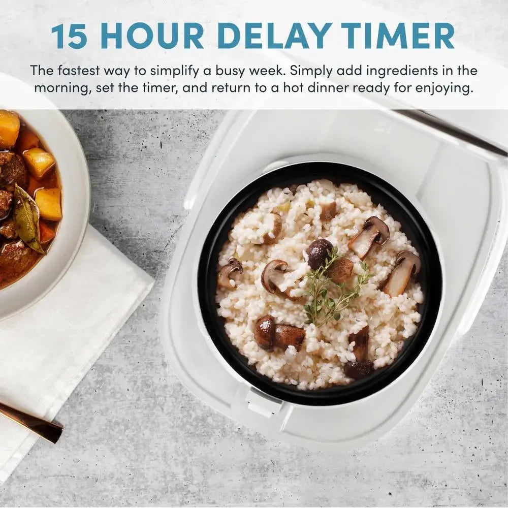 360° Induction Rice Cooker Multicooker Nonstick Pot Programmable Automatic Warm Timer Oatmeal Soup Porridge Cooking Accessories