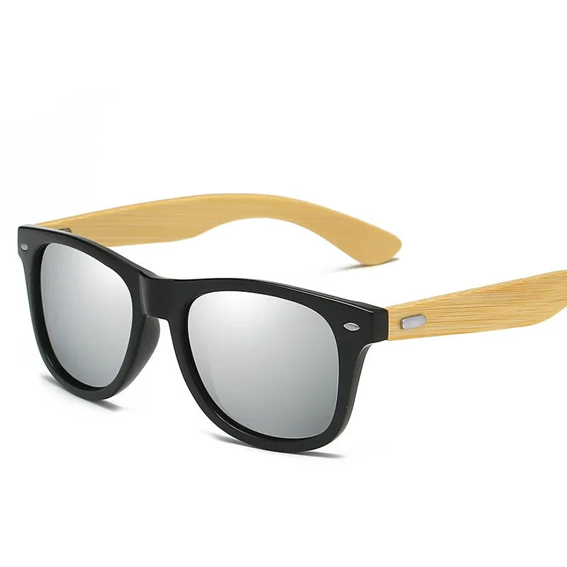 Wood Bamboo Sunglasses Men Women Classic Non-Polarized UV400 Vintage Driving Sun Glasses Black Fishing Eyewear UV400 Eyeglasses