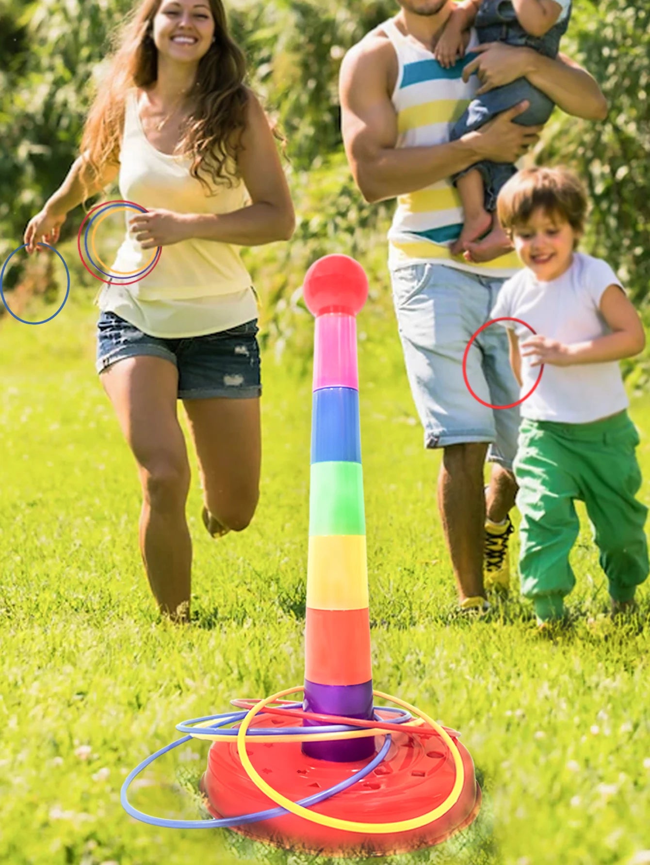 Interactive Throwing Sleeve Game: A Fun & Educational Way for Kids to Play Indoors & Outdoors Throwing Ring Toys, Perfect Parent