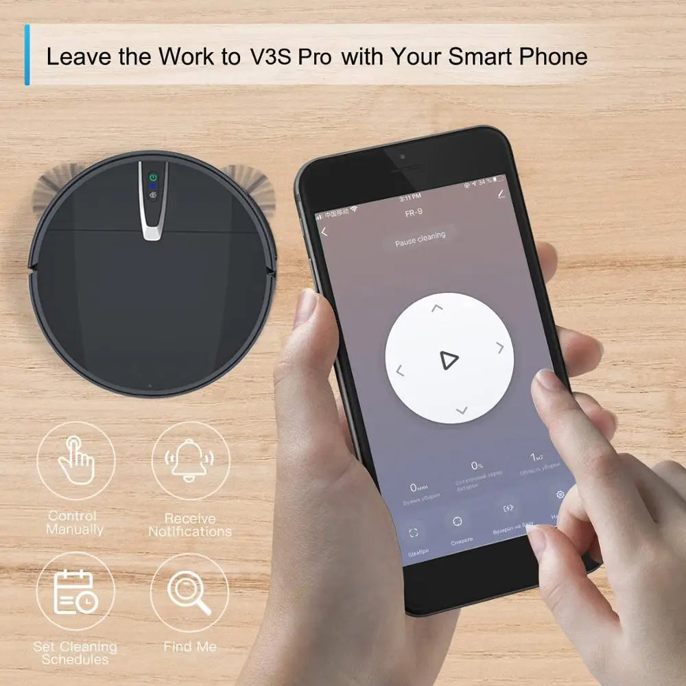 Robot Vacuum Smart Mop Cleaner With 3800PA Suction APP& Voice Control Autocharge Sweeping Floor Cleaning For Home Robotic Vacuum