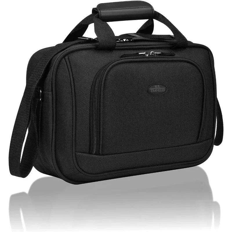 Carry-on Luggage Lightweight Softside Suitcase, Black, Set