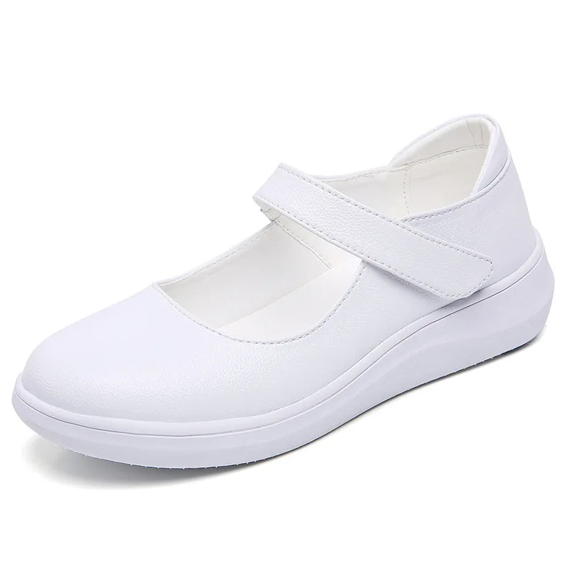 Women's Nursing Shoes Are Comfortable Soft Soled Flat Bottomed Non Slip Thick Soled Lightweight Breathable Fashionable Work Shoe