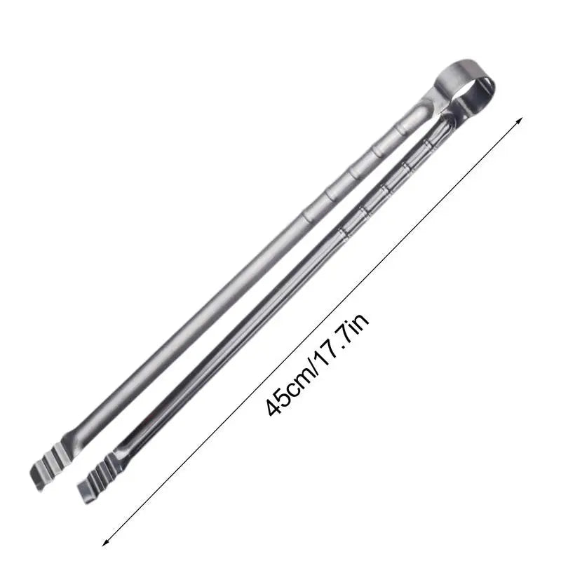 Grilling Tongs For Outdoor Grill Heavy Duty Thickened Long Metal Tongs Ergonomic Kitchen Gadget For Food Meat Sausage Fish