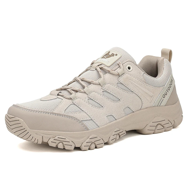 Men‘s Hiking Shoes Breathable Outdoor Trainers Lace-up Trekking Sneakers Hunting Tactical Boots Walking Sports Shoes Wading Shoe