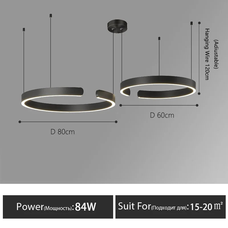 Minimalist restaurant lamp modern minimalist Nordic bar dining room dining table lamp designer C-word restaurant chandelier