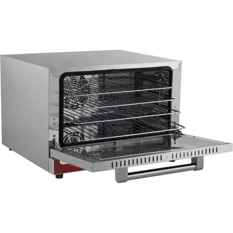Kratos Commercial Oven, Half Size Electric Countertop Convection Oven, Holds Four Half Size Sheet Pans, 120V (29M-002)