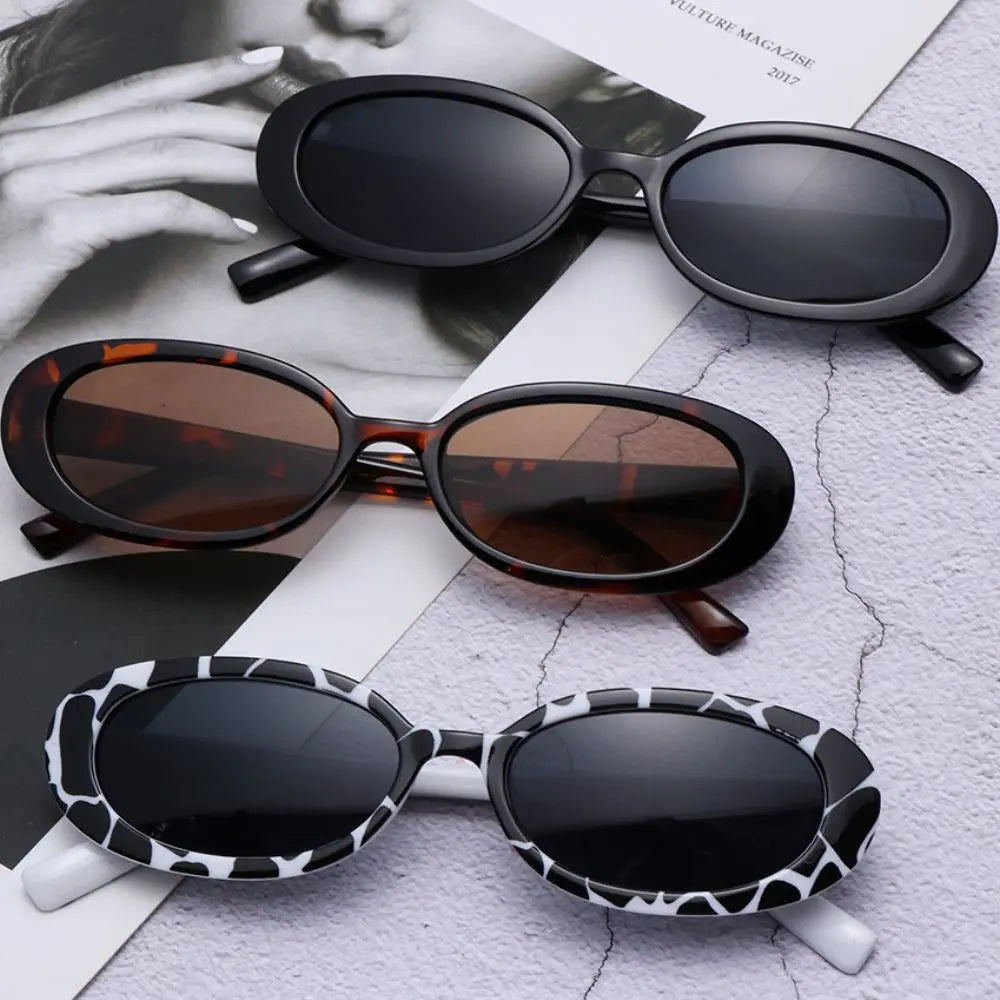 Retro Sunglasses for Women Small Oval Frame Sun Glasses Fashion Shades Polarized Eyewear UV400 Protection Outdoor Sports Shaeds