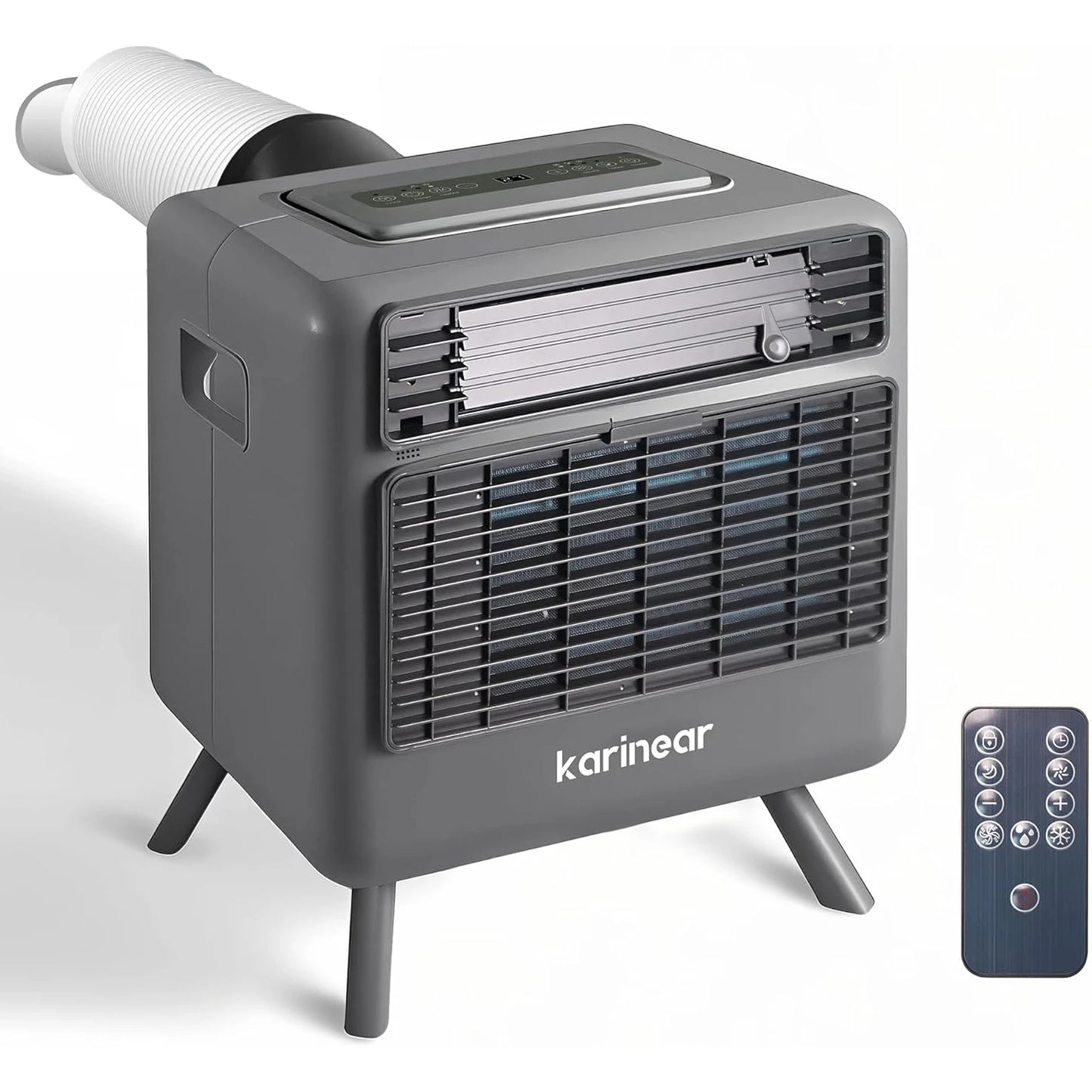 Portable Air Conditioner for Camping, 3300BTU, 436W AC Unit Fast Cooling Down to 60°F, Tent,3 Cooling Modes, 24 Hour Timer(Grey)