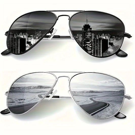 Luxury Metal Sunglasses Men Women Fashion Sun Glasses Anti Glare Sun Shades Glasses For Driving Beach Travel Fishing