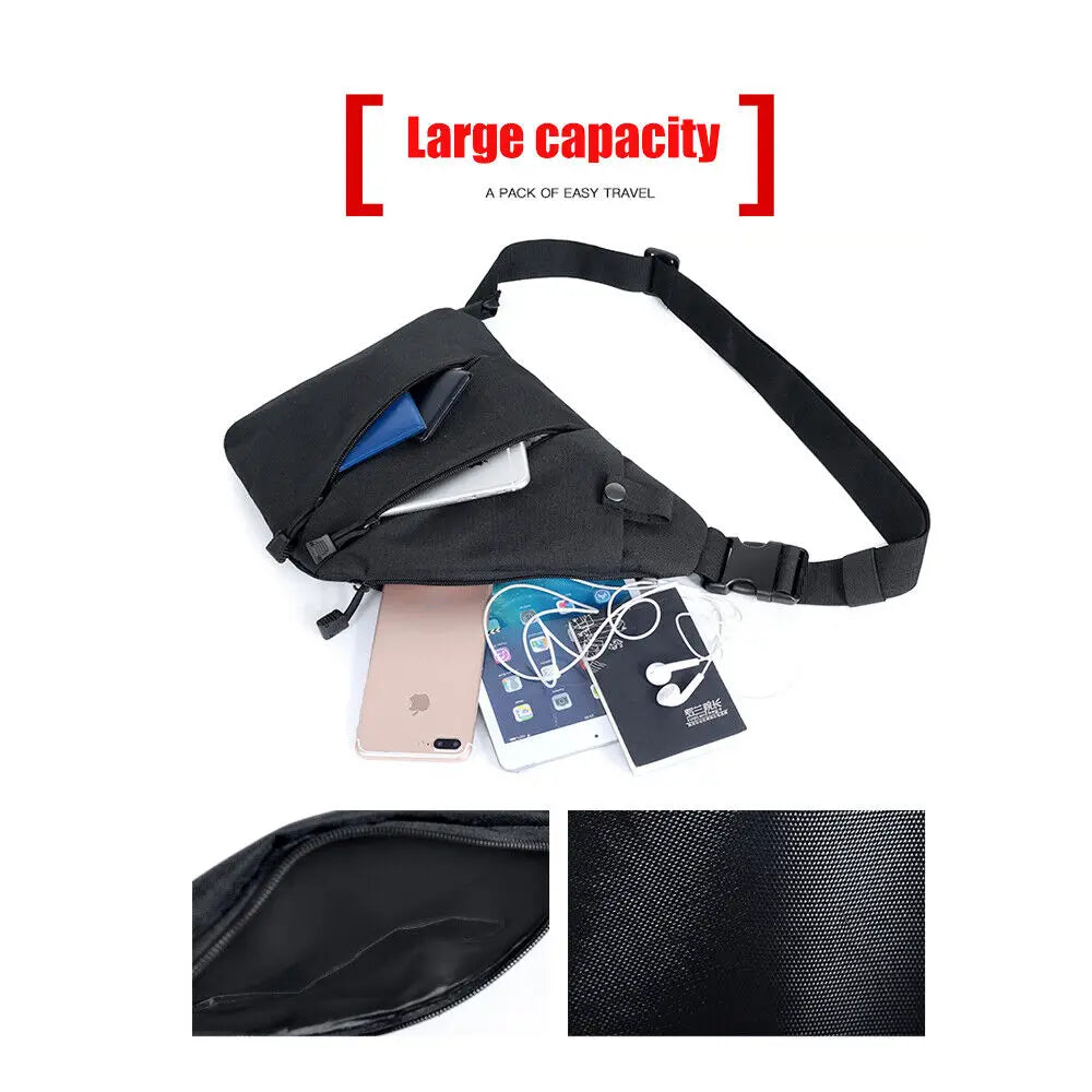 Holster Men's Left Right Nylon Shoulder Bag Anti-theft Bag Chest Bag Hunting Multifunctional Concealed Tactical Storage Gun Bag