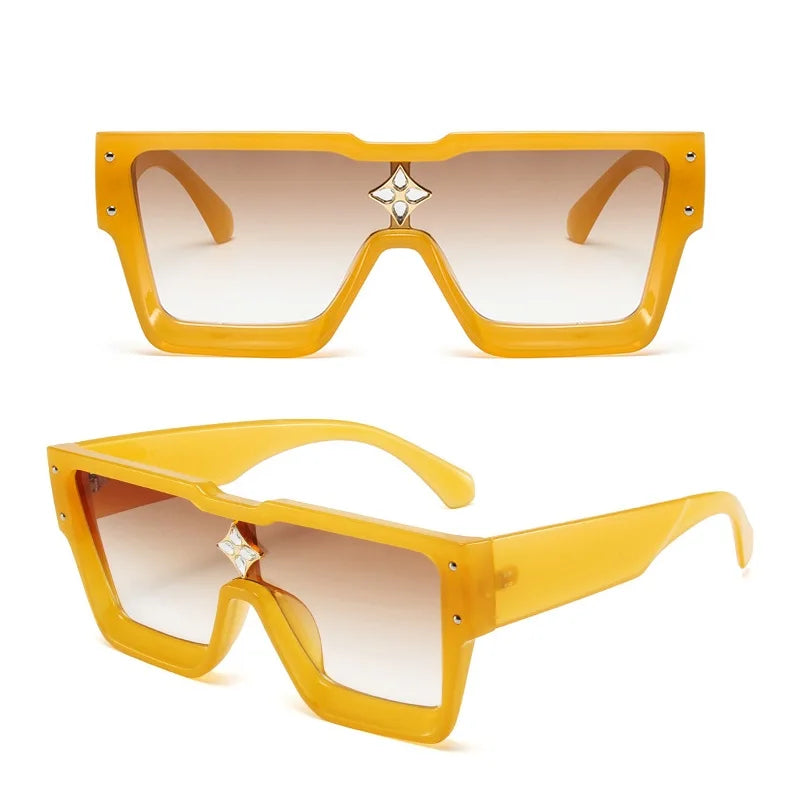Stylish Cyclone Luxury Sunglasses for Men Women Brand Designer Square Sun Glasses Driving Aviation Fashion Shades UV400
