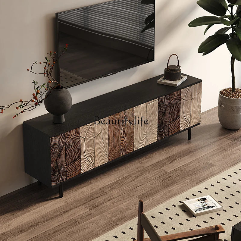 Italian light luxury TV cabinet living room home storage locker