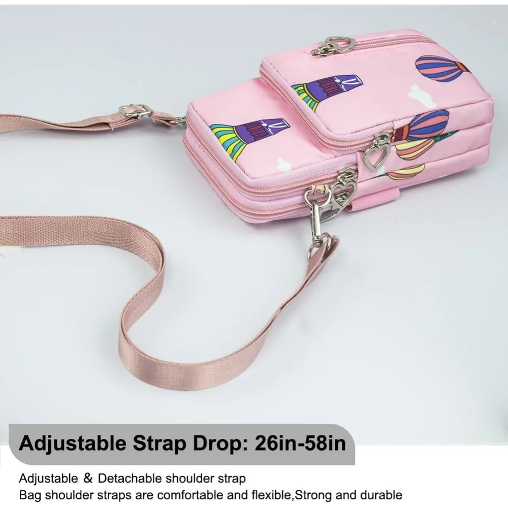 Small Crossbody Bag for Women - Mini Phone Purses with Crossbody Strap and Wallet - Nylon Arm Bag