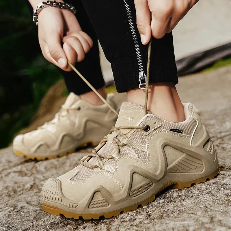 Mens Field Hunting Climbing Hiking Shoes Outdoor Combat Tactical Desert Boots Male Training Waterproof Sports Shoes Zapatos