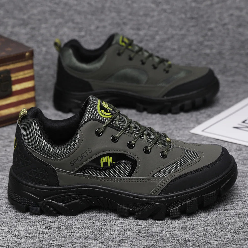 2025 Man Workwear Shoes Men's Outdoor Travel Non Slip Sneakers Fashion Versatile Shose Comfortable Trend Male Footwear Hiking