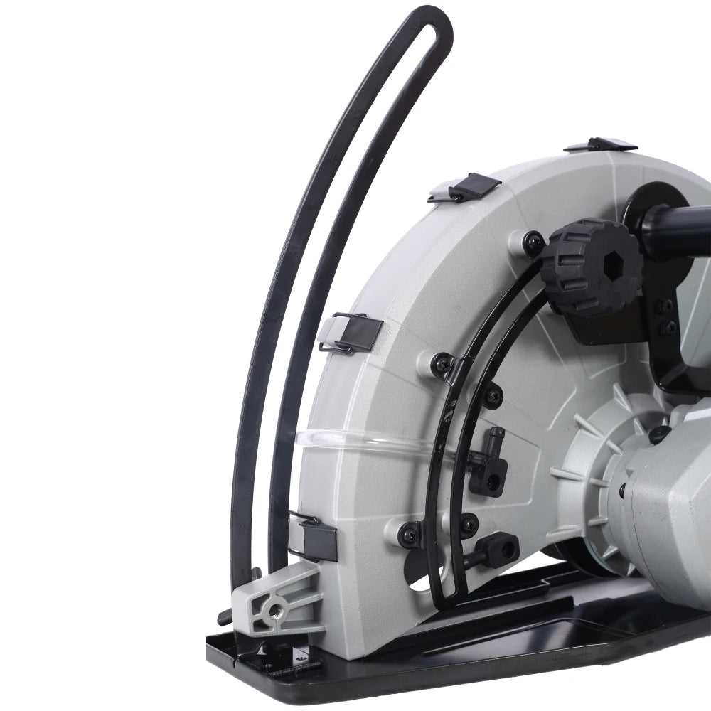 Portable 14" Wet/Dry Electric Corded Circular Concrete Saw/Power Angle Cutter 2600W w/Water Line & Guide Roller (With Blade)