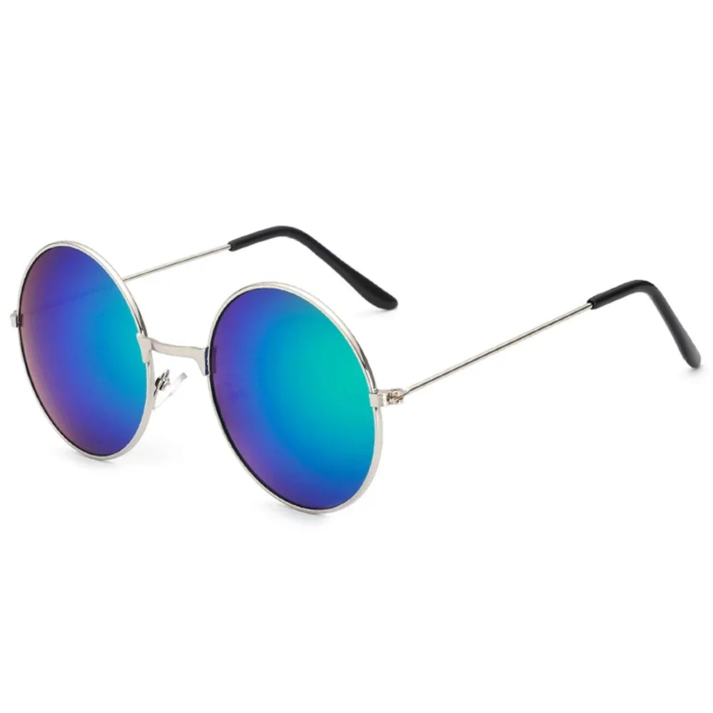 Women's Sunglasses Mens Round Ladies Fashion Mirror Glasses for Women Men Vintage UV400 Protection Sun Retro Eyewear EE06