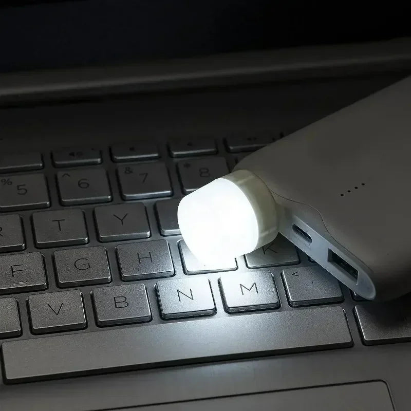 1-50pcs Mini USB Night Lights Warm White Eye Protection Book Reading Light PC Mobile Power USB Plug LED Charging Lamps Wholesale