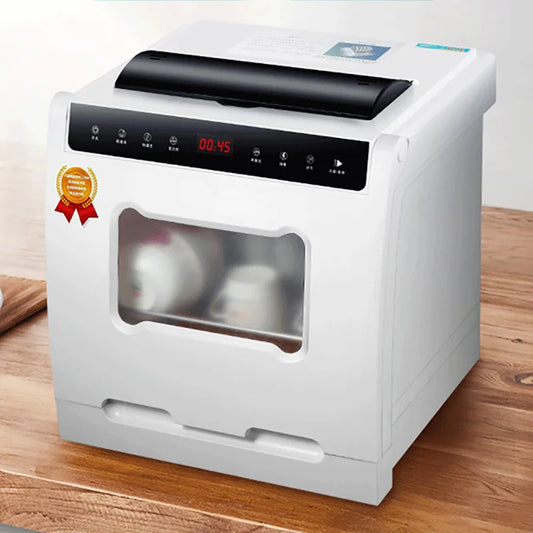 UK/EU Standard Countertop Dishwasher - Easy Installation Mini Compact Fully Automatic Home Dishwasher