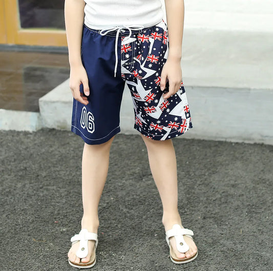 Kids Independence Day Beach Pants Quick Dry Surf Pants Casual Fives 2025 News Swimwear Trunks Boy Kid Swimsuit Vacation Shorts