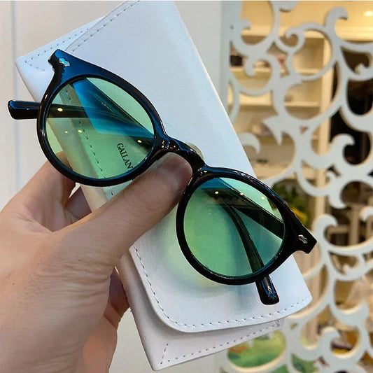 New Women Sunglasses Fashion Big Round Sun Glasses for Female Oversized Shades Vintage Jelly Color Pink Sunglass UV400