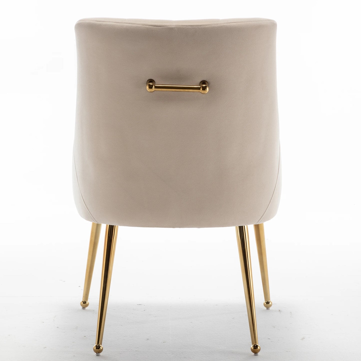 SEYNAR Modern Dining Chairs Set of 2, Upholstered Accent Chair Tufted Back Armless Chair with Back Pull