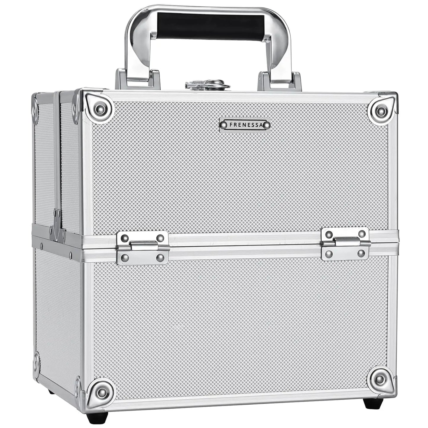 Makeup Case Portable Travel Alloy Cosmetics Make Up Storage Organizer Box Jewelry Nail Manicure Beauty Vanity Suitcase for Women