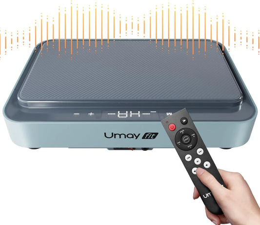 UMAY Fitness Vibration Board Exercise Machine with Ring Band, Full Body Home Workout, Improves Blood and Lymphatic Circulation