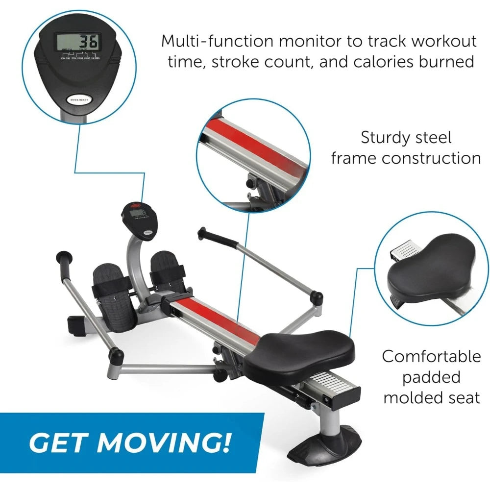 Excercise Exercise Machine Fitness   Home Gym Equipment Rowing Machine for Exercises Air Rower Large Body Building Sports