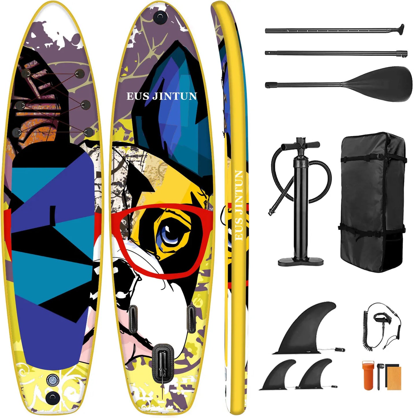 Multiple Logos Multiple Sizes Inflatable Sup Paddle Board Surfing Standing Surfboard Surf Board For Water Sports