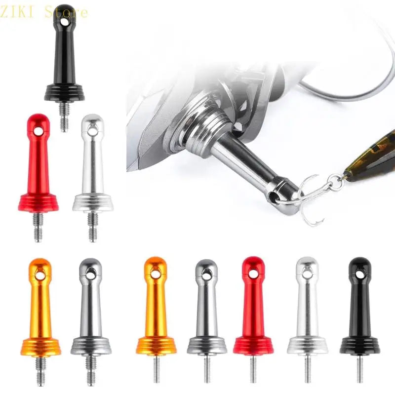Fishing Wheel Balance Rod Universal Aluminum Fishing Reel Balancers Insertion in/Screw in Stand with Gasket Rubber Rings