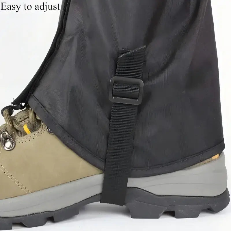 aterproof Hiking Gaiters,Snow Boot Gaiters with Rubber Foot Strap,Lightweight and Adjustable,for Men and Women Hiking,Skiing