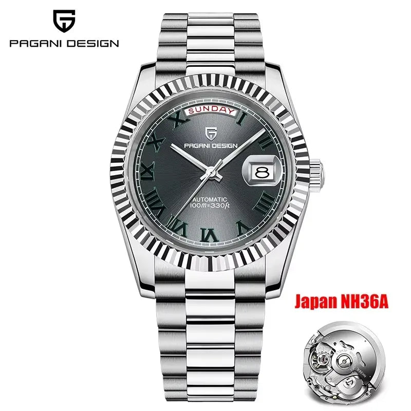 PAGANI DESIGN DD40 Men's Watches 2025 Top Luxury Automatic NH36A Mechanical Wristwatches AR Sapphire Mirror Watch For Men Clock