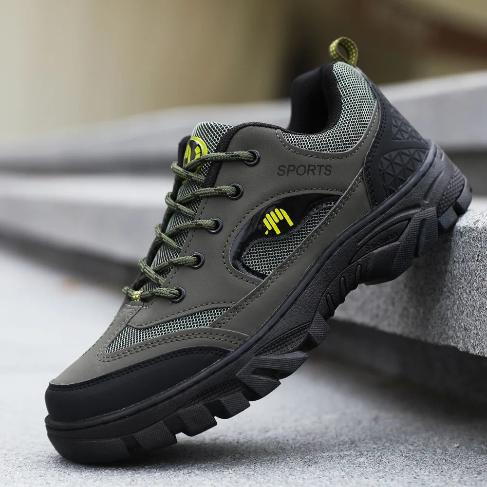 2025 Man Workwear Shoes Men's Outdoor Travel Non Slip Sneakers Fashion Versatile Shose Comfortable Trend Male Footwear Hiking